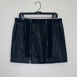 { BCBGmaxazria skirt } Pleather Quilted Mini Skirt Roxy